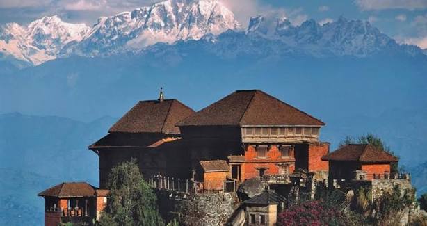 Gorkha Durbar hilltop palace overlooking the valley, Nepal