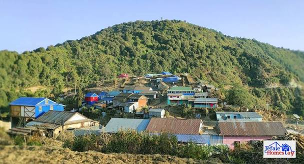 Hillside homestay village of Jephale with mountain views, Morang, Nepal